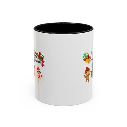 Accent Coffee Mug - Merry christmas from super kid - [[{"value":"Wonderwear Kid"}]]