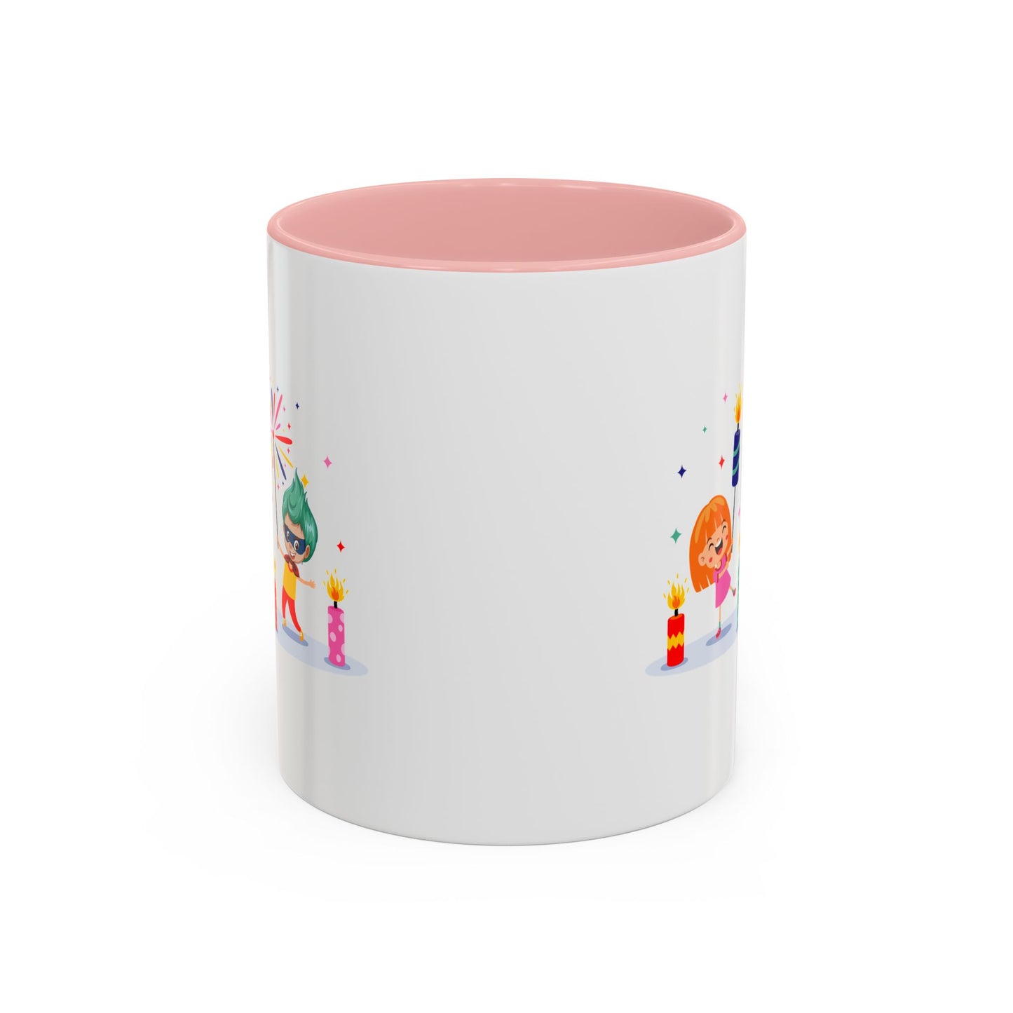 Accent Coffee Mug - Super kiddo lighting fireworks