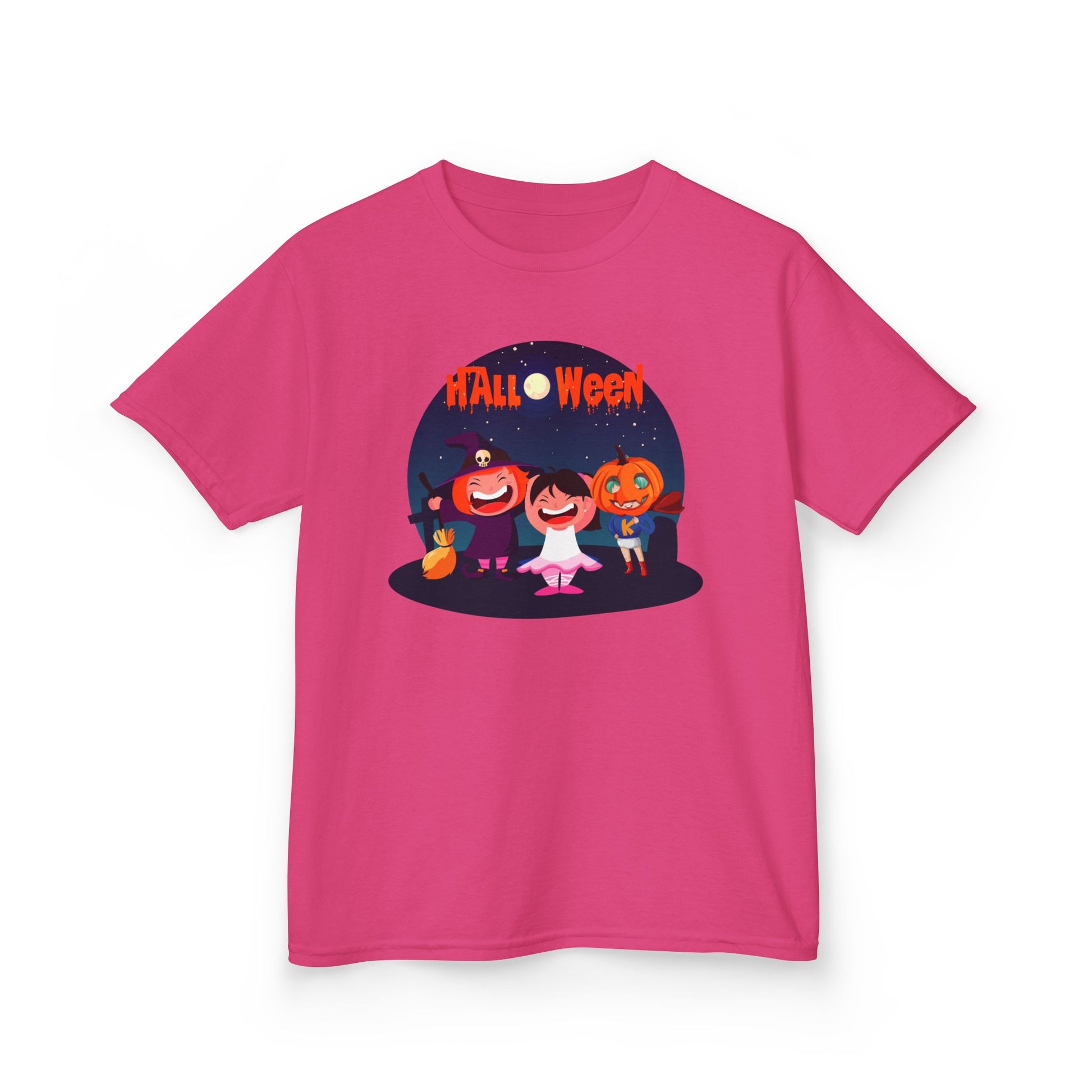 Kids Heavy Cotton™ Tee - Super kiddo wearing pumpkin - [[{"value":"Wonderwear Kid"}]]
