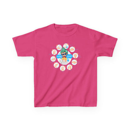 Kids Heavy Cotton™ Tee - Super kiddo hand washing steps - [[{"value":"Wonderwear Kid"}]]