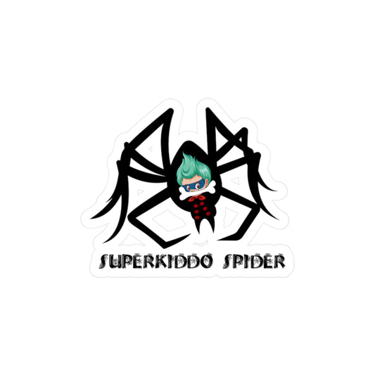 Halloween Kiss-Cut Vinyl Decals – Spider kiddo Printify