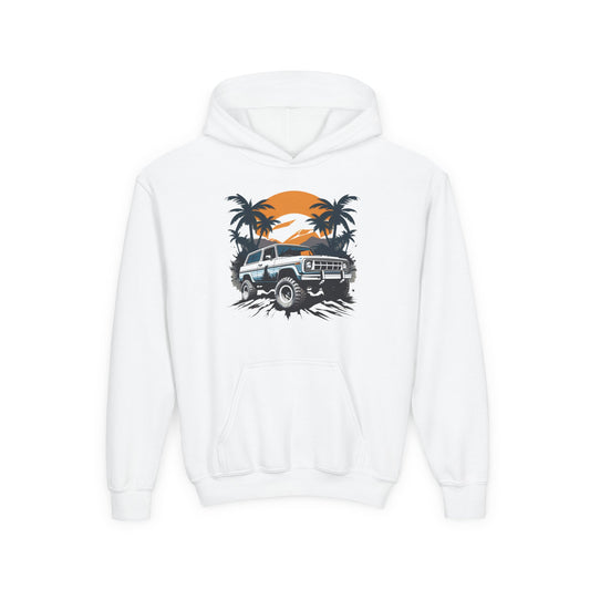 Youth Heavy Blend Hooded Sweatshirt - Off road car