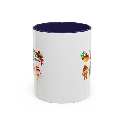 Accent Coffee Mug - Merry christmas from super kid - [[{"value":"Wonderwear Kid"}]]