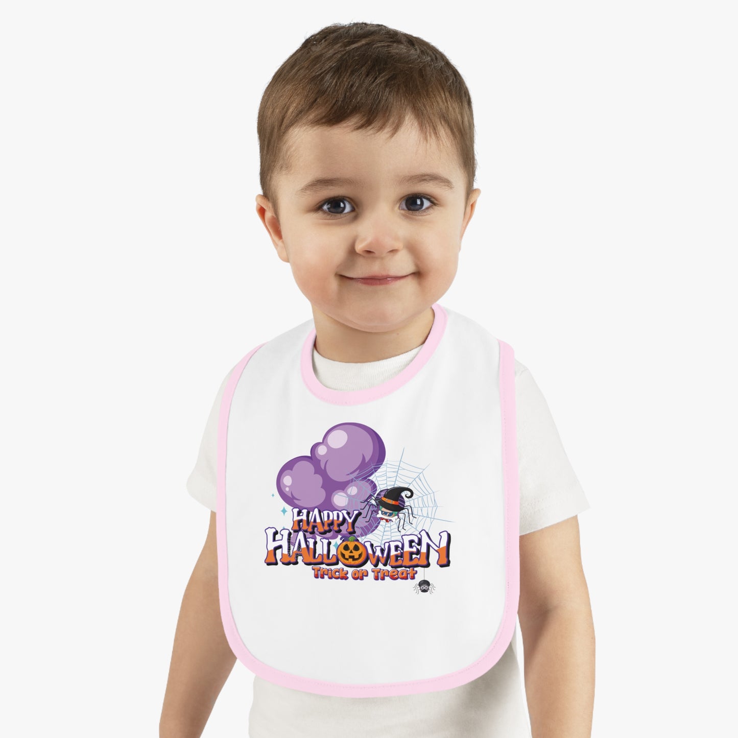 Baby Bib - Happy holloween - spider kiddo