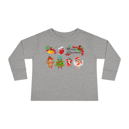 Toddler Long Sleeve Tee - Merry christmas from super kid - [[{"value":"Wonderwear Kid"}]]
