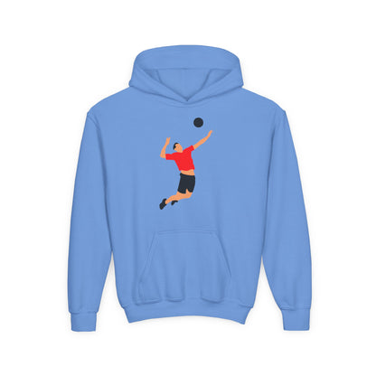 Youth Heavy Blend Hooded Sweatshirt - Volleyball Printify