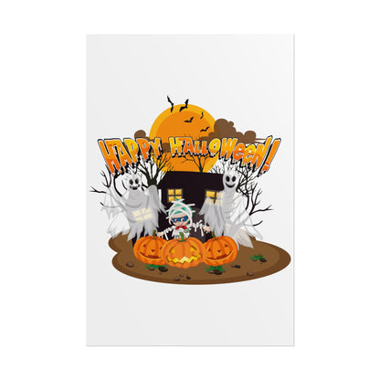 Rolled Posters - Super kiddo with ghost - [[{"value":"Wonderwear Kid"}]]