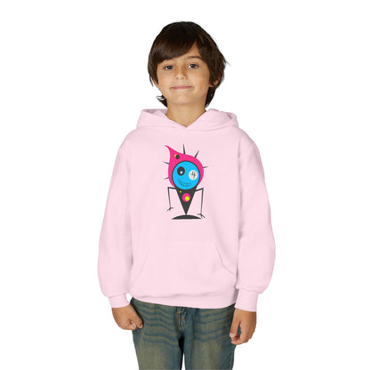 Youth Heavy Blend Hooded Sweatshirt -  Fire monster Printify