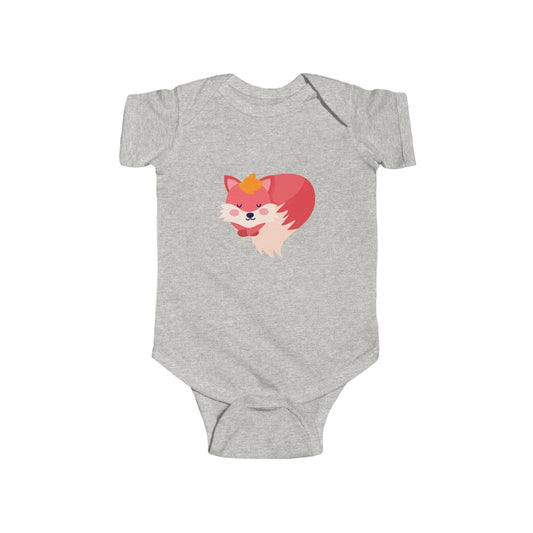 Infant Fine Jersey Bodysuit - Sleeping fox