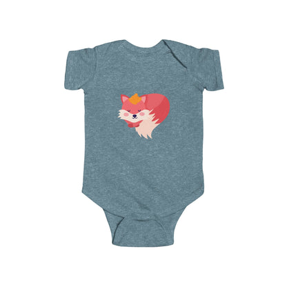 Adorable sleeping fox infant bodysuit Printify