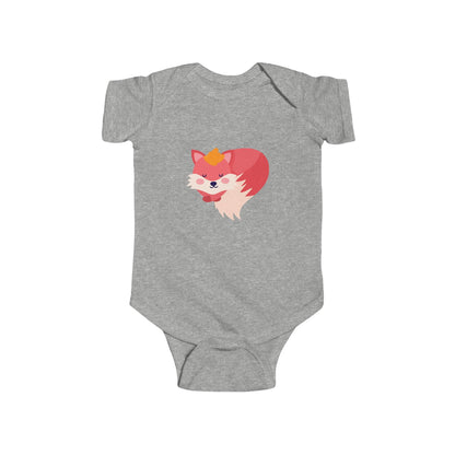Adorable sleeping fox infant bodysuit Printify