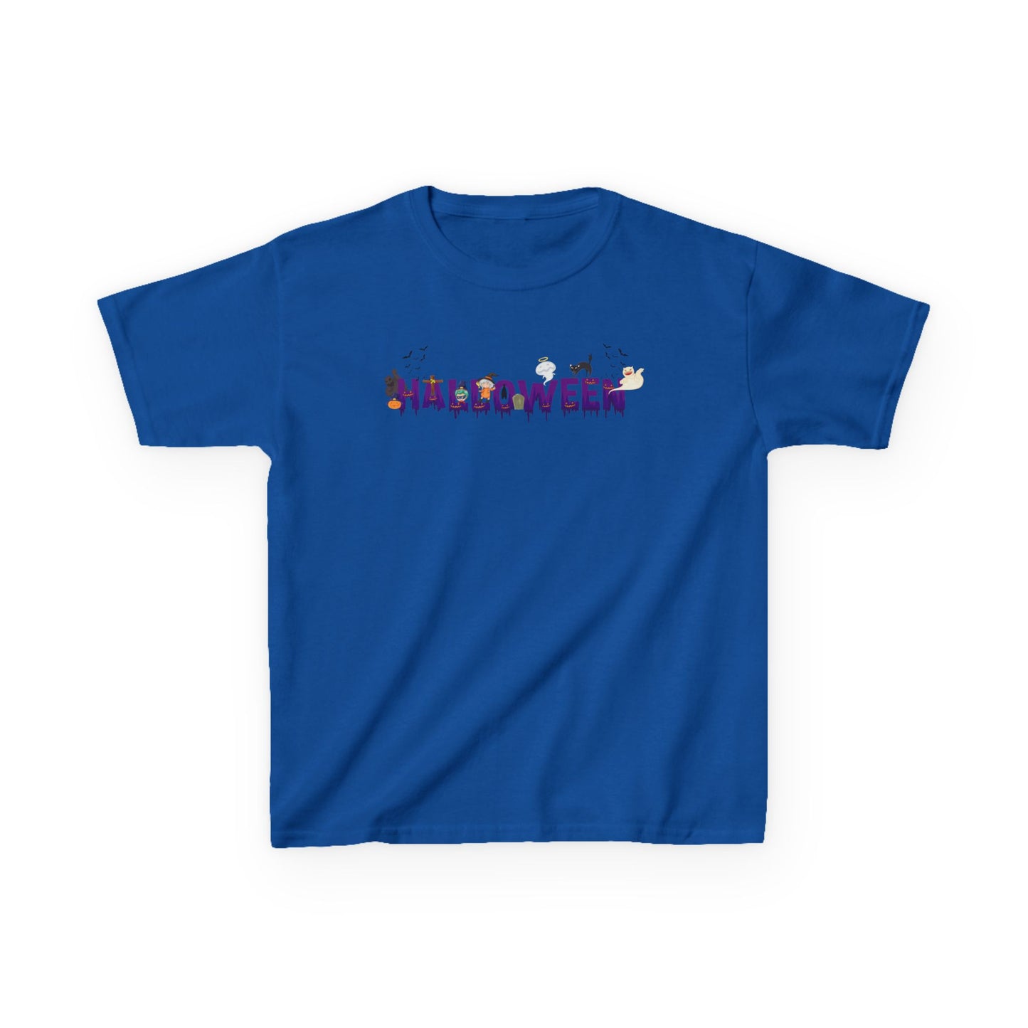 Kids Heavy Cotton™ Tee - Holloween word Printify