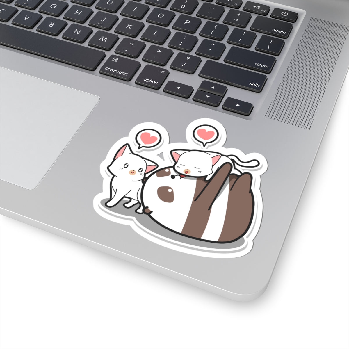 Kiss-Cut Stickers - The panda and cat