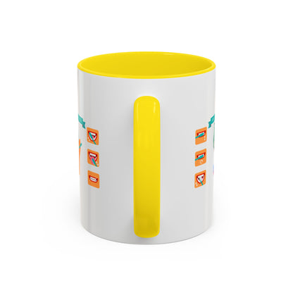 Accent Coffee Mug - Super kiddo how to brush teeth - [[{"value":"Wonderwear Kid"}]]