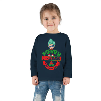 Toddler Long Sleeve Tee - Merry chridtmas from super kiddo - [[{"value":"Wonderwear Kid"}]]