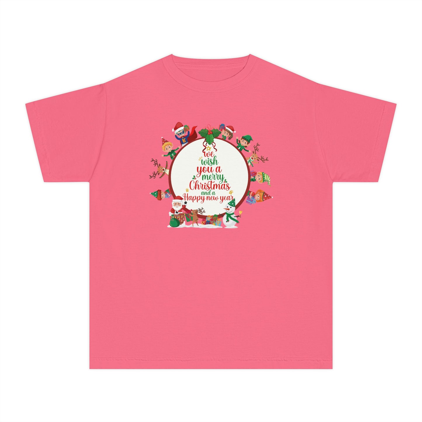 Youth Midweight Tee - We wish you a merry Christmas