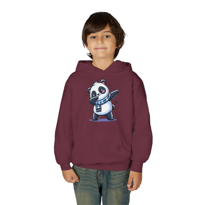 Youth Heavy Blend Hooded Sweatshirt - Panda dabbing dance Printify