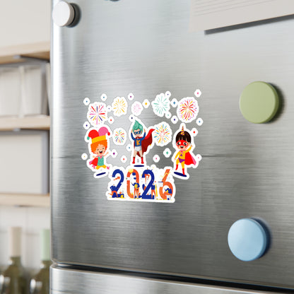 Christmas Kiss-Cut Vinyl Decals – Super kiddo and other hero - [[{"value":"Wonderwear Kid"}]]