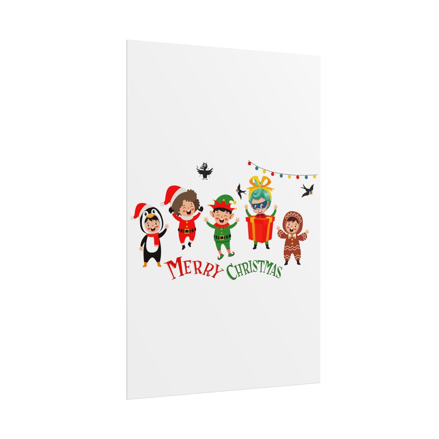 Rolled Posters - Merry christmas by super kiddo and friends - [[{"value":"Wonderwear Kid"}]]