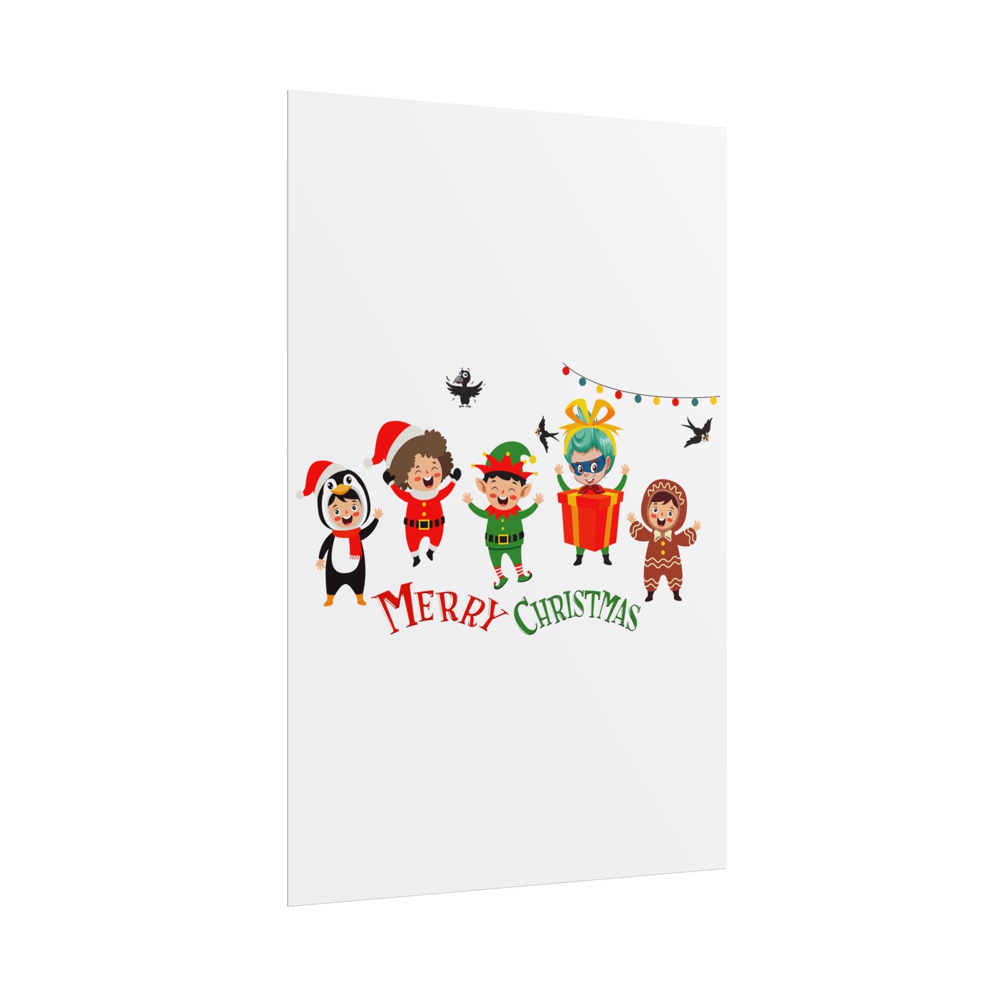 Rolled Posters - Merry christmas by super kiddo and friends - [[{"value":"Wonderwear Kid"}]]