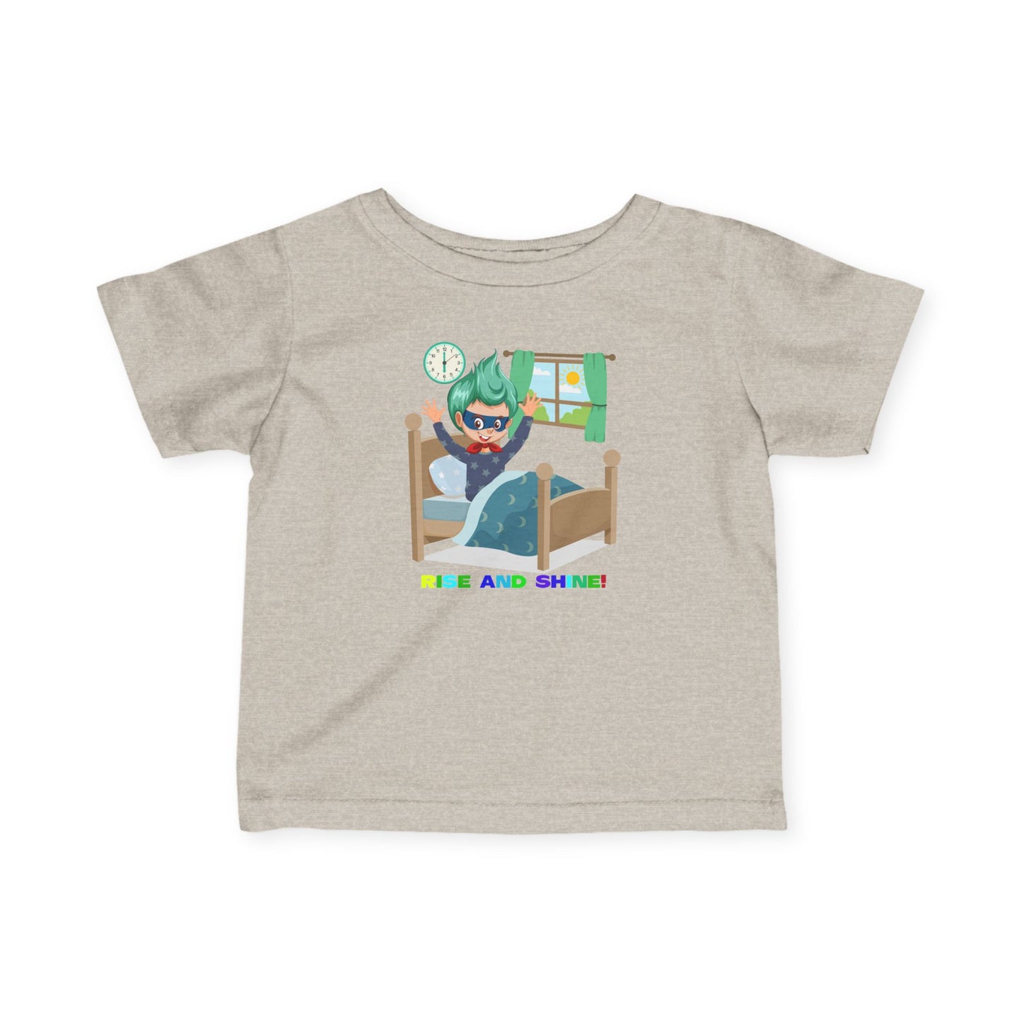 Infant Fine Jersey Tee - Super kiddo teaches us to wake up early - [[{"value":"Wonderwear Kid"}]]