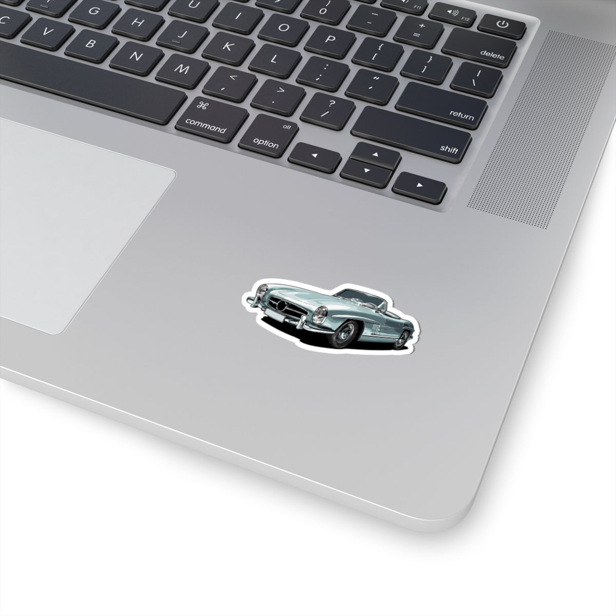 Kiss-Cut Stickers - Gray sports car