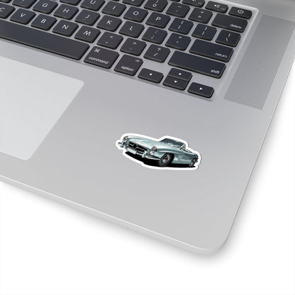 Kiss-Cut Stickers - Gray Sports Car Printify