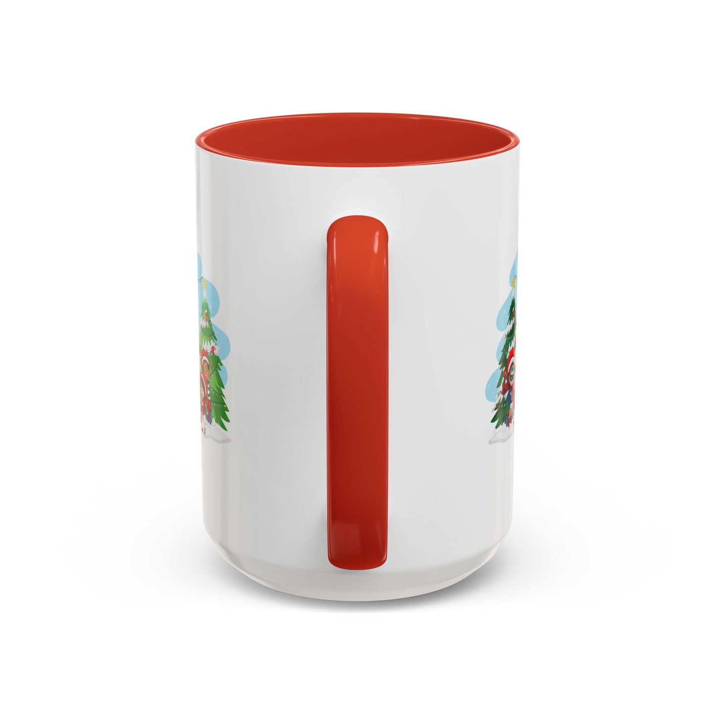 Accent Coffee Mug - Super kiddo with santa claus
