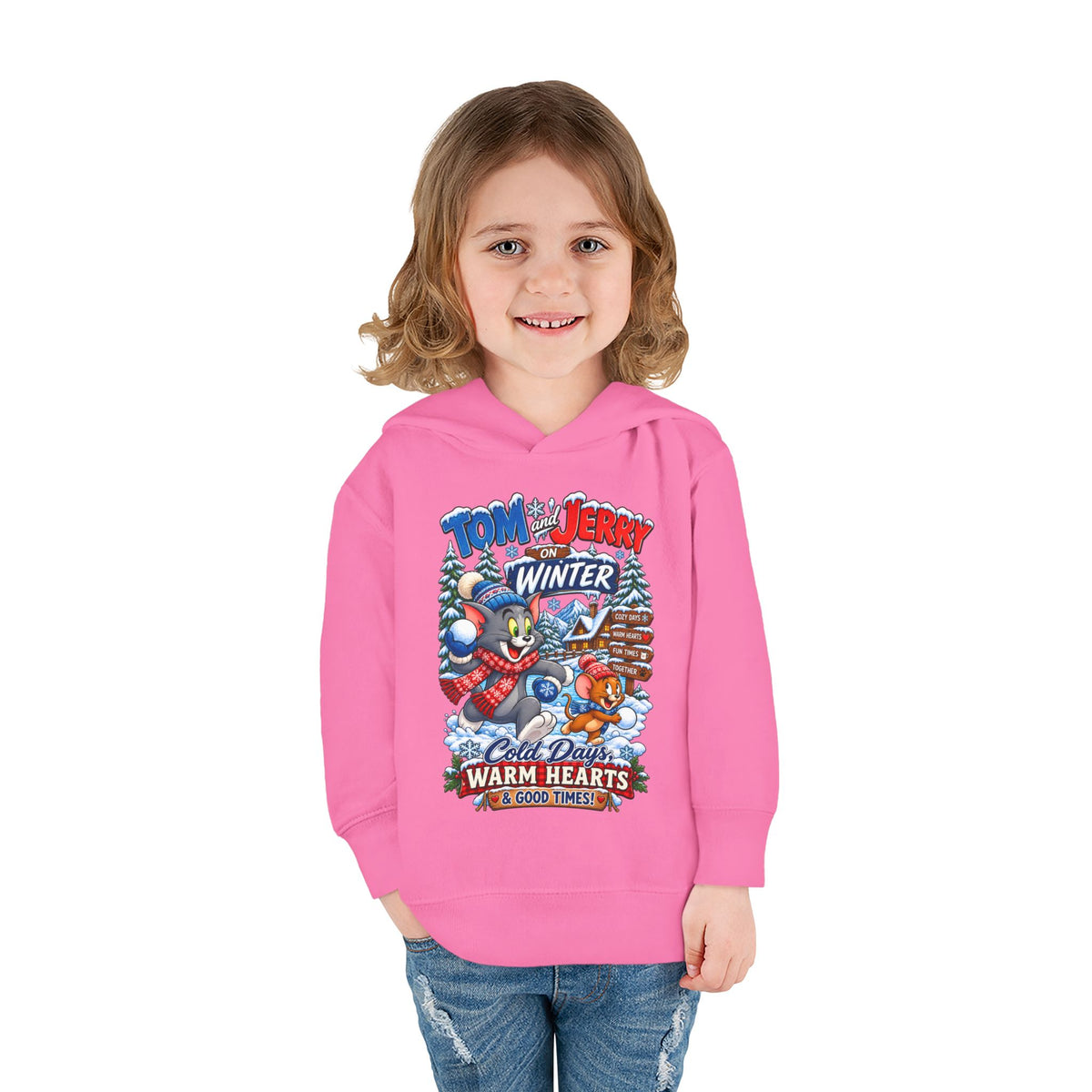 Toddler Hoodie — Tom and Jerry’s Cozy Winter Adventure