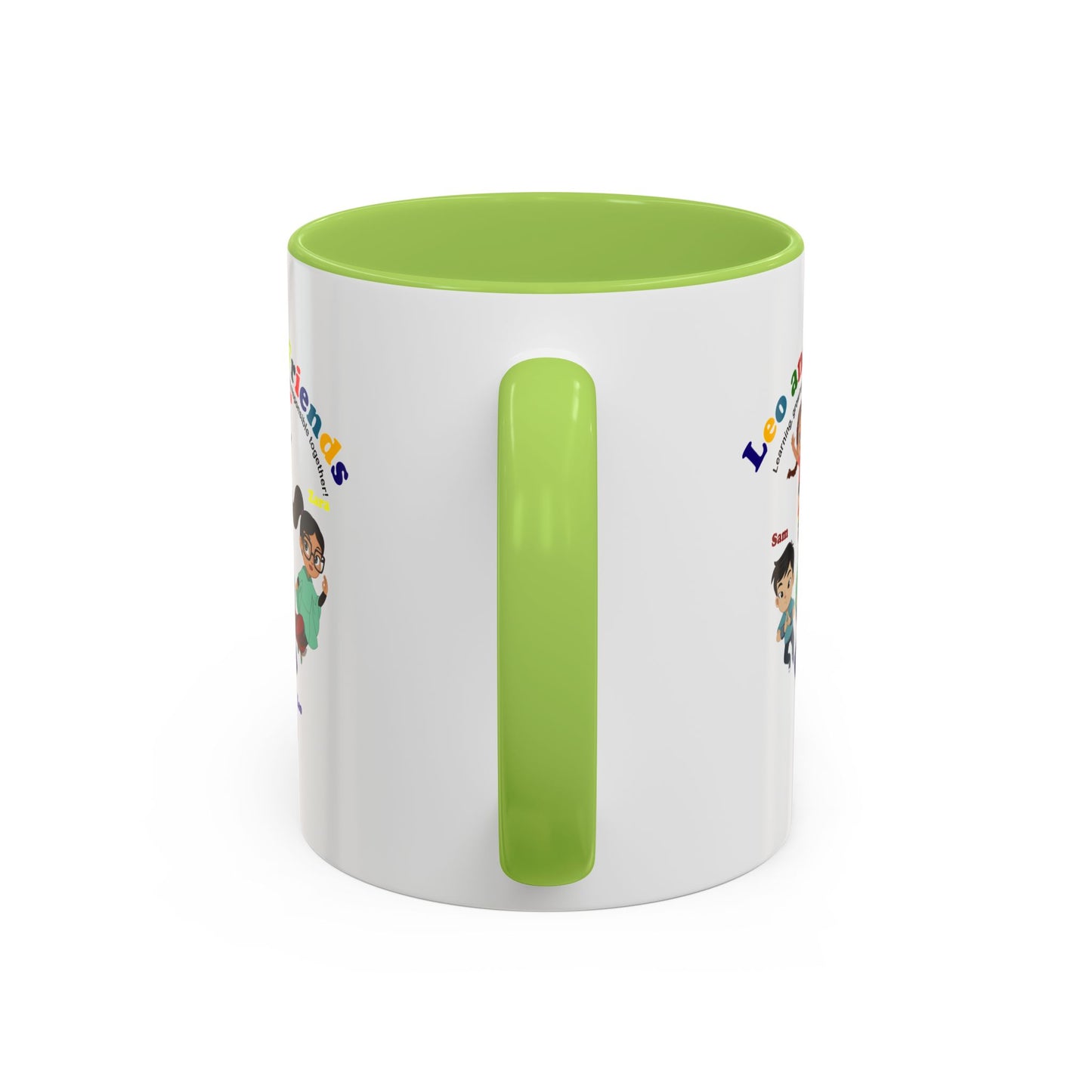 Accent Coffee Mug - Leo & Friends - Learning and growing