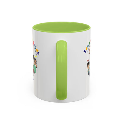 Accent Coffee Mug - Leo & Friends - Learning and growing - [[{"value":"Wonderwear Kid"}]]