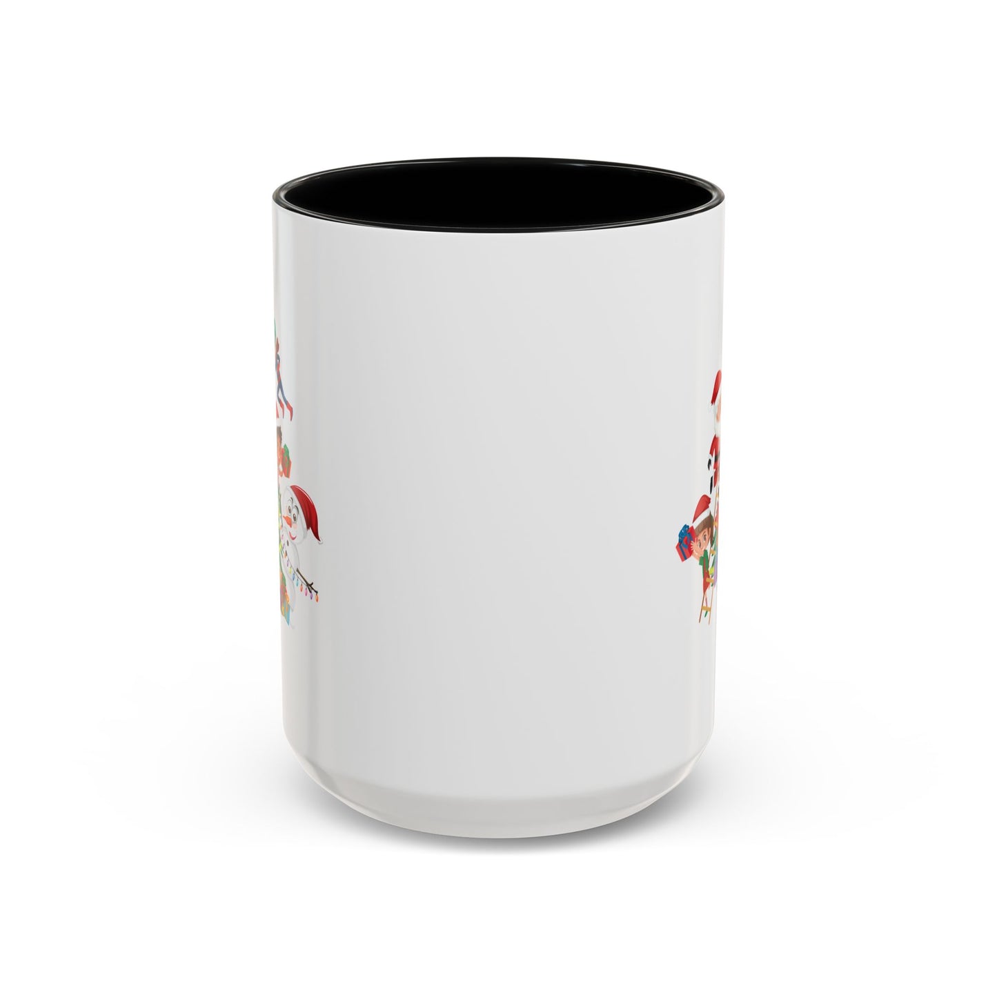 Accent Coffee Mug - Super kiddo making christmas tree