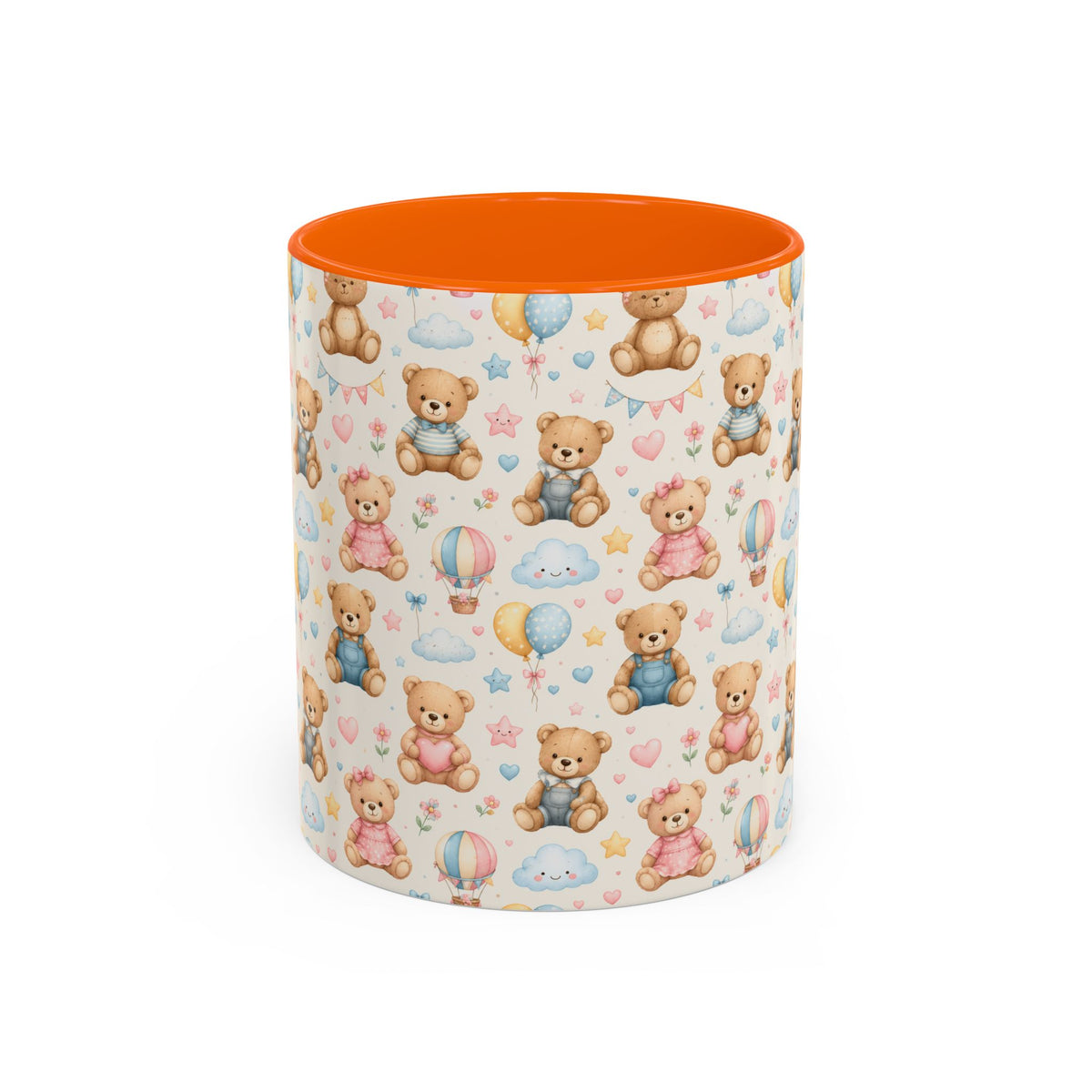 Accent Coffee Mug  (11/15 oz) - Pastel Teddy Bear Nursery