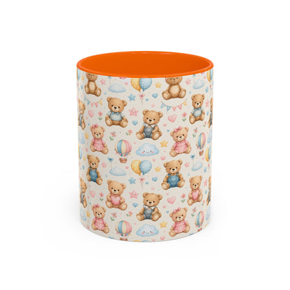 Accent Coffee Mug  (11/15 oz) - Pastel Teddy Bear Nursery