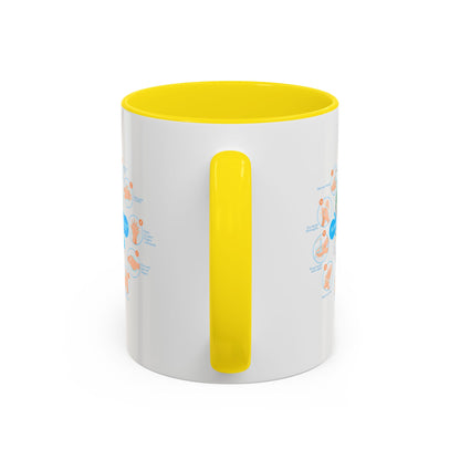 Accent Coffee Mug - Super kiddo hand washing steps - [[{"value":"Wonderwear Kid"}]]