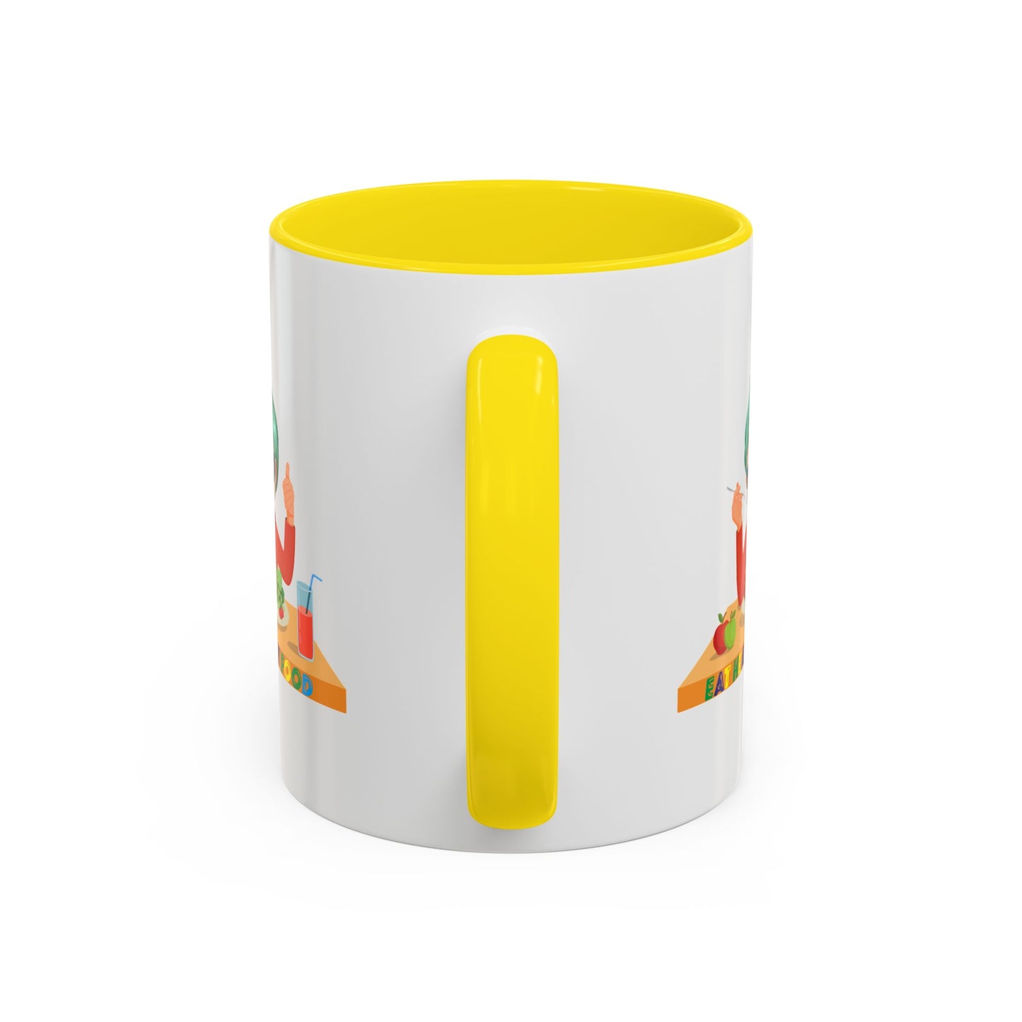 Accent Coffee Mug - Super kiddo eating healthy breafast