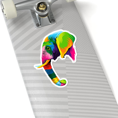 Kiss-Cut Stickers - The elephant Printify