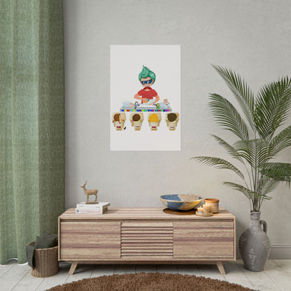 Rolled Posters - Little kiddo teaching to wash dishes - [[{"value":"Wonderwear Kid"}]]
