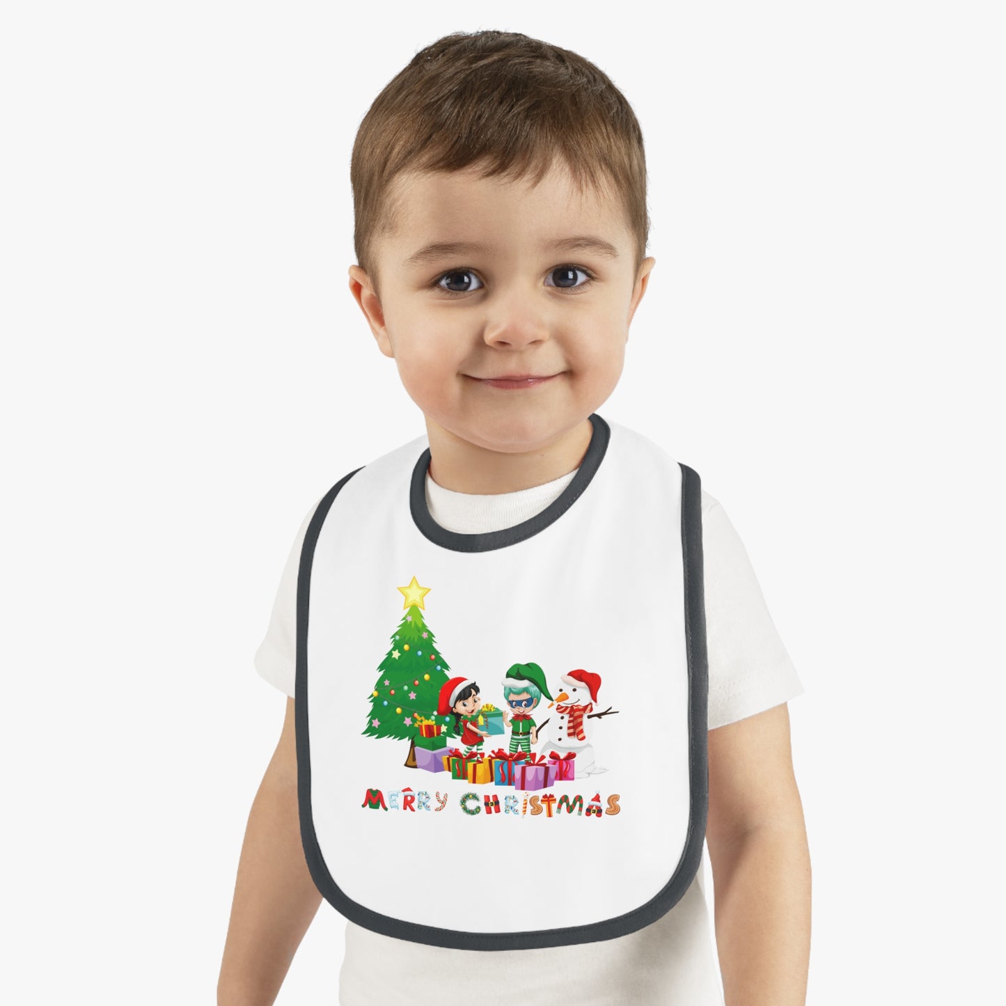 Baby Bib - Super kiddo preparing gifts
