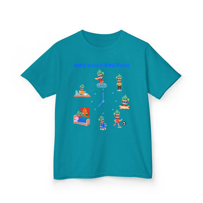 Kids Heavy Cotton™ Tee - Super kiddo daily routine - [[{"value":"Wonderwear Kid"}]]