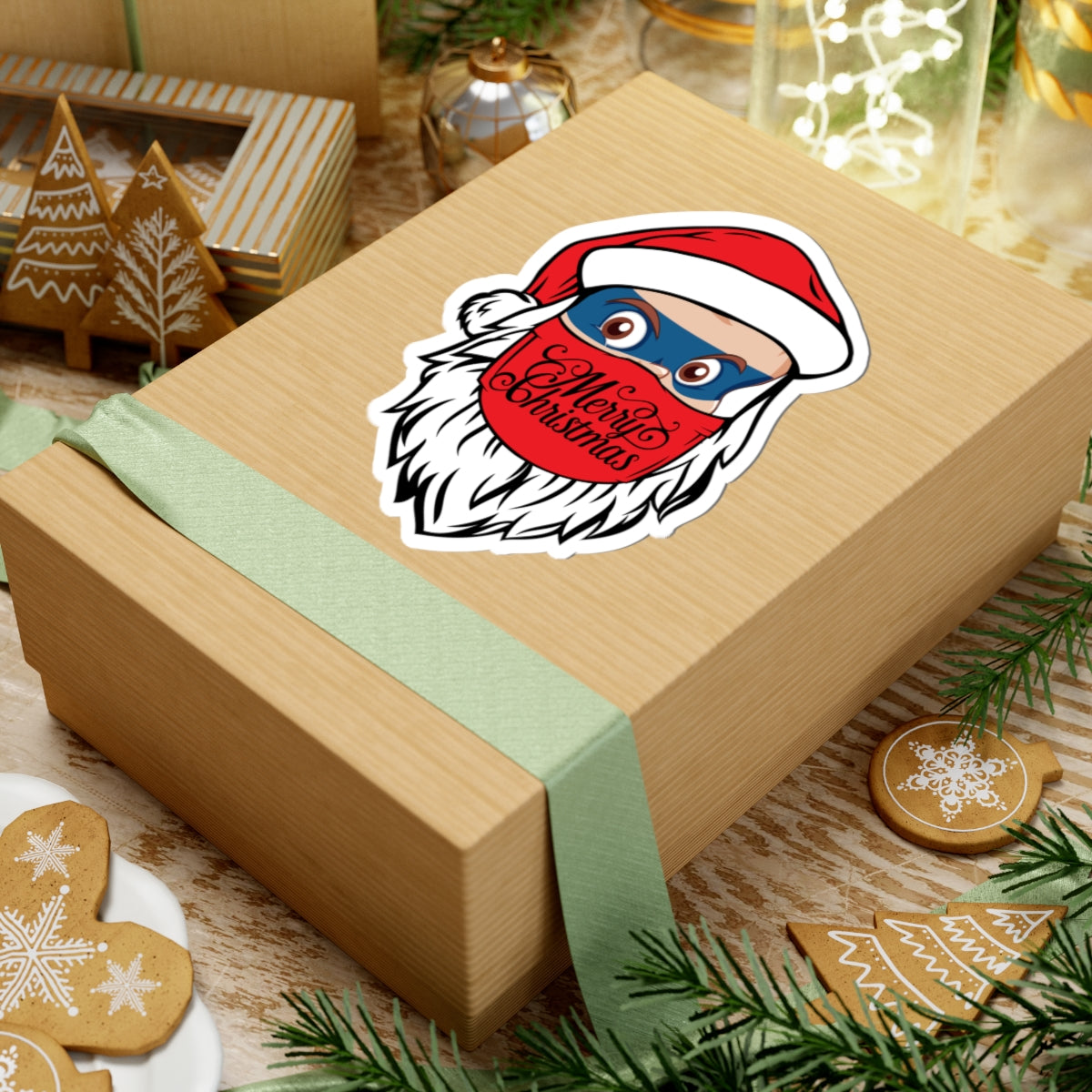 Kiss-Cut Stickers - Santa Super kiddo - [[{"value":"Wonderwear Kid"}]]