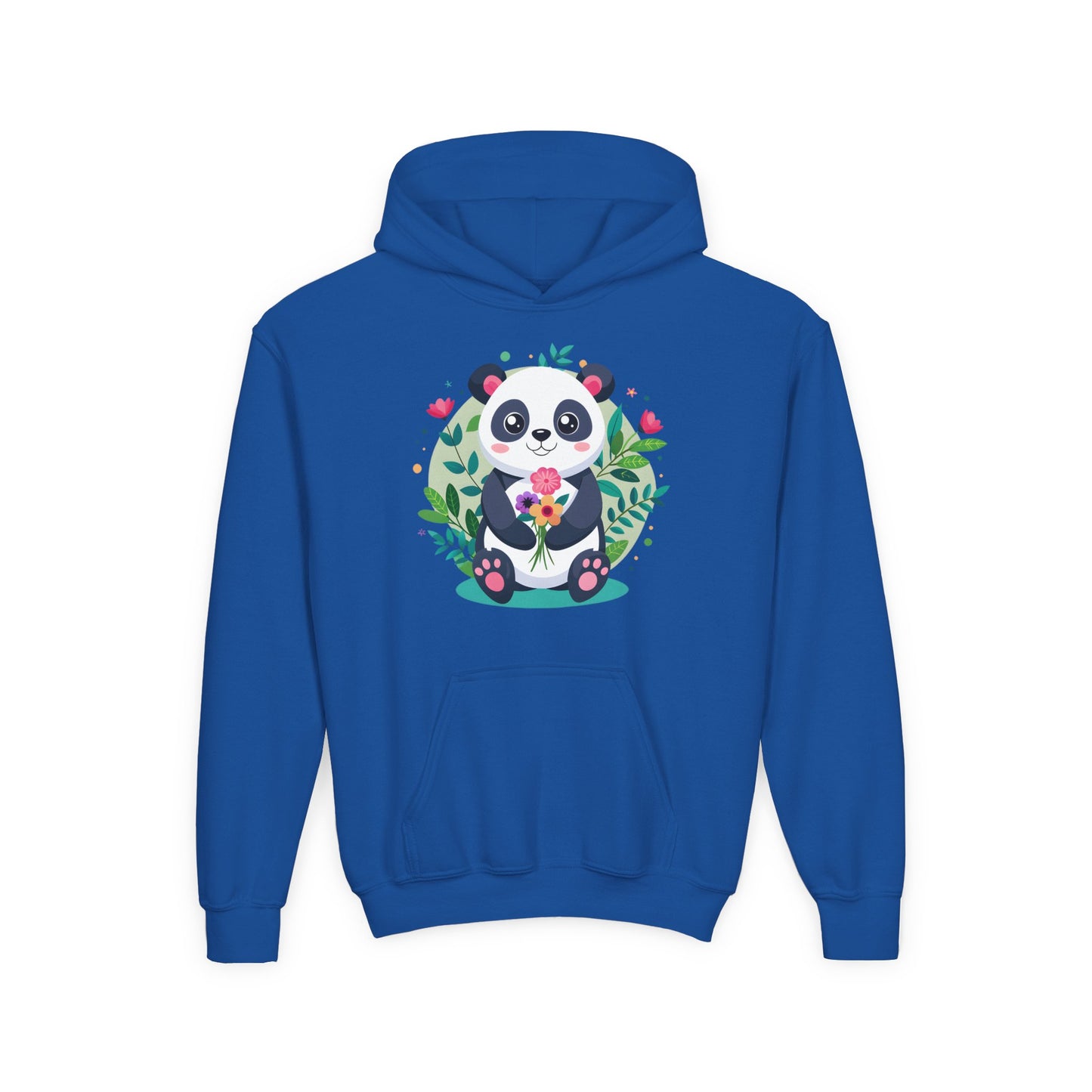Youth Heavy Blend Hooded Sweatshirt - Adorable panda