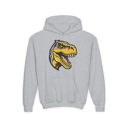 Youth Heavy Blend Hooded Sweatshirt - Tyrannosaurus rex Printify