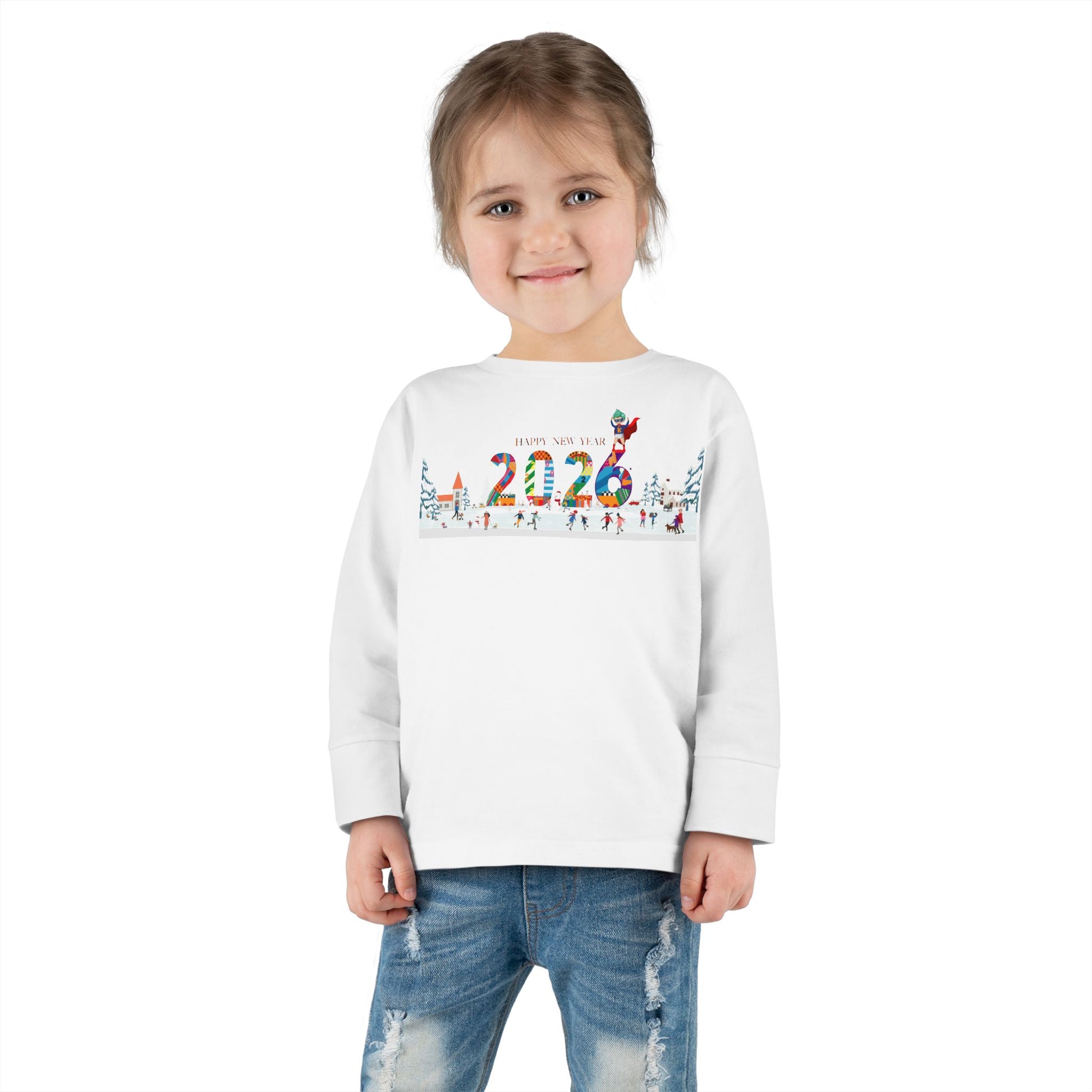 Toddler Long Sleeve Tee - Happy 2026 - [[{"value":"Wonderwear Kid"}]]