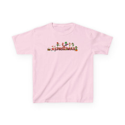 Kids Heavy Cotton™ Tee - Christmas with santa claus and friends - [[{"value":"Wonderwear Kid"}]]