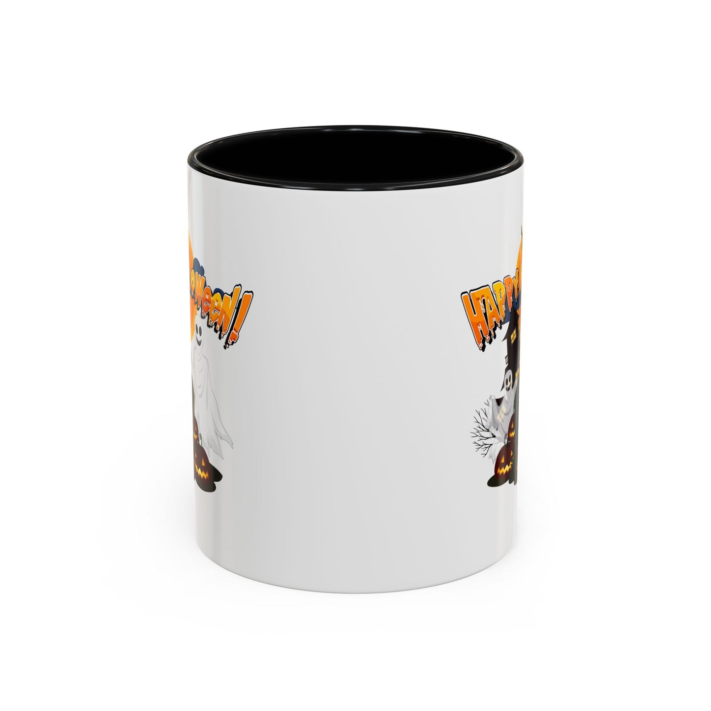 Accent Coffee Mug - Happy holloween - cemetery
