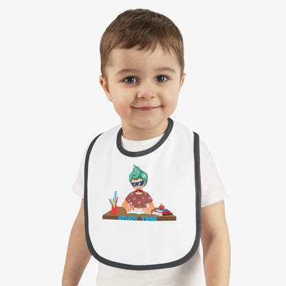 Baby Bib - Super kiddo studying - [[{"value":"Wonderwear Kid"}]]