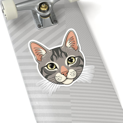 Kiss-Cut Stickers - Maine coon head Printify