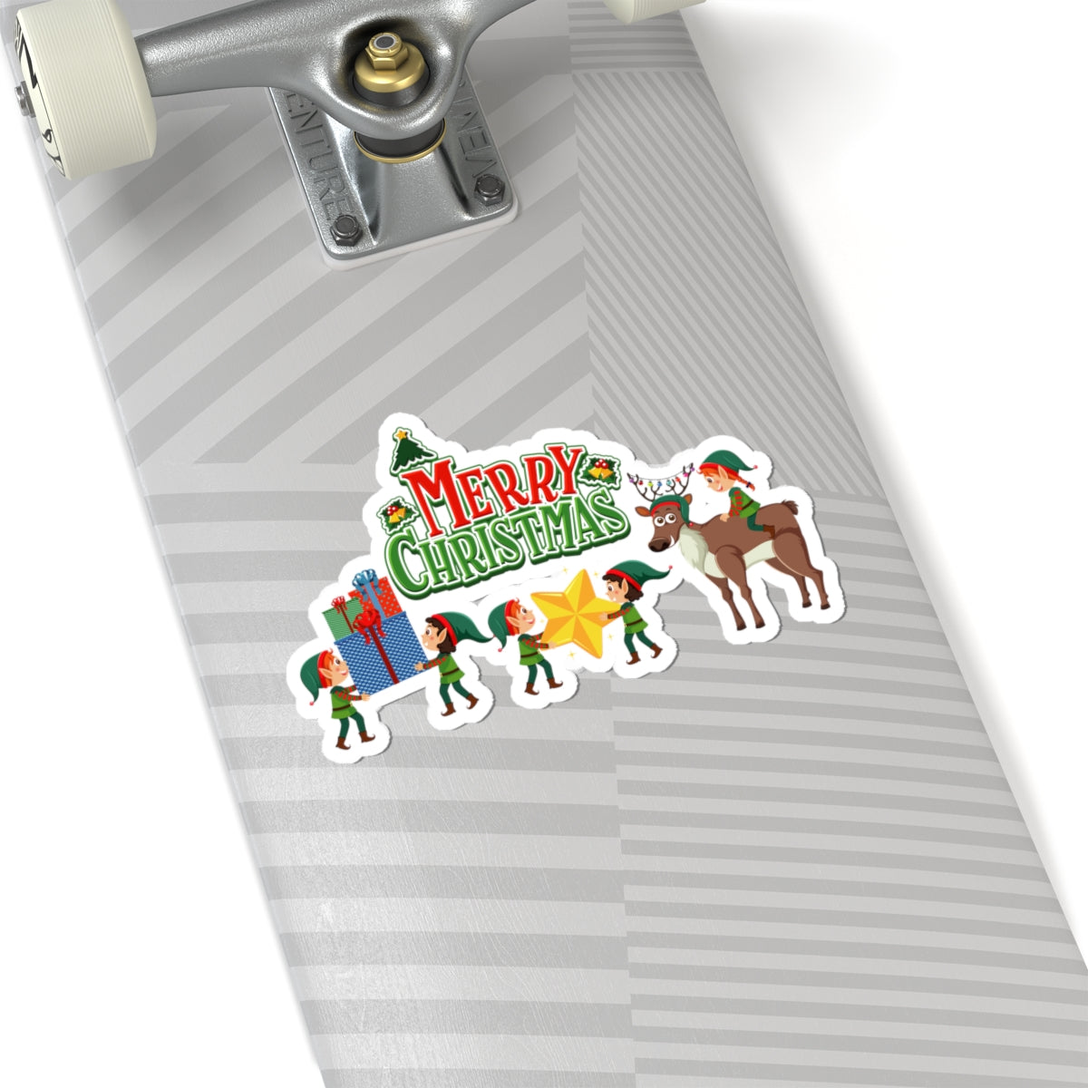 Kiss-Cut Stickers - Merry christmas and reindeer - [[{"value":"Wonderwear Kid"}]]