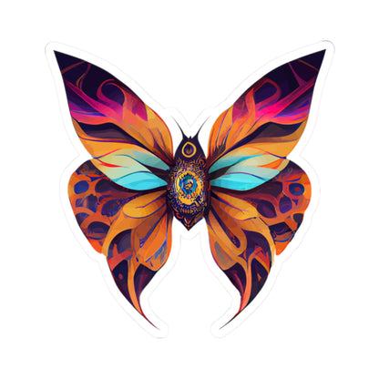 Kiss-Cut Vinyl Decals - beautiful butterfly Printify